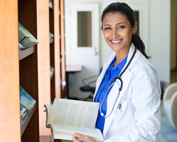 Female Doctor with Stethoscope Image