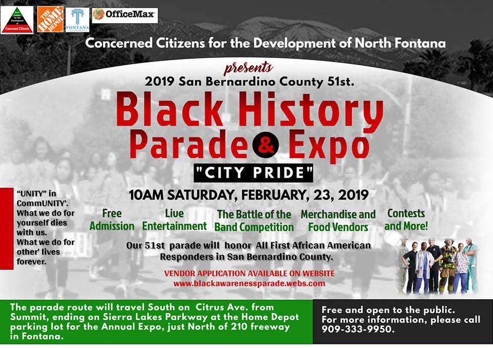 Black History Parade Fontana Department of Public Health