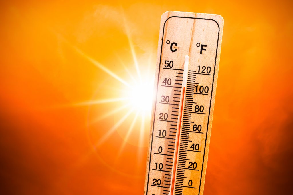 Image of a thermometer in the heat