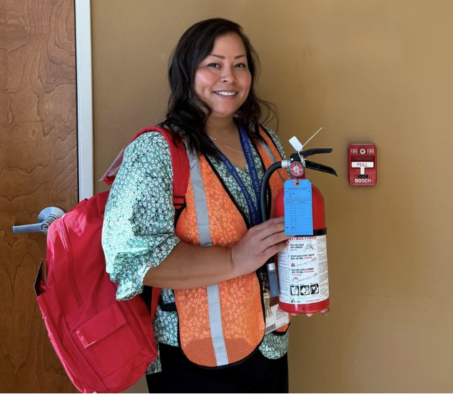 Lizbeth Serrano, Administrative Secretary and Safety Coordinator for Nutrition and Wellness Services.