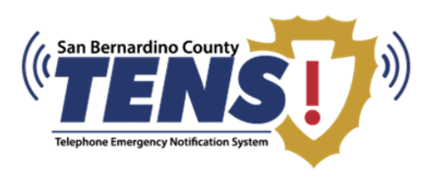 San Bernardino County emergency notification system logo