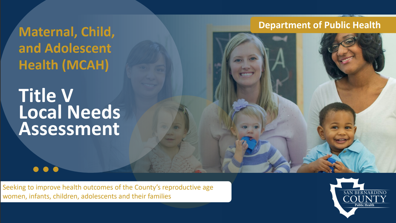 Maternal, Child & Adolescent Health – Department of Public Health